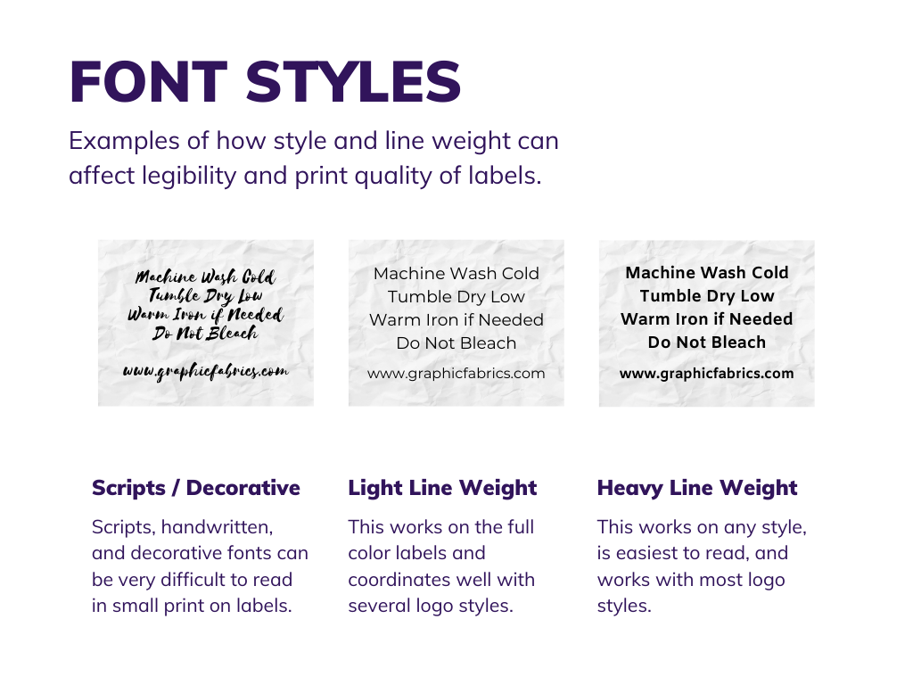 Font Style Comparison